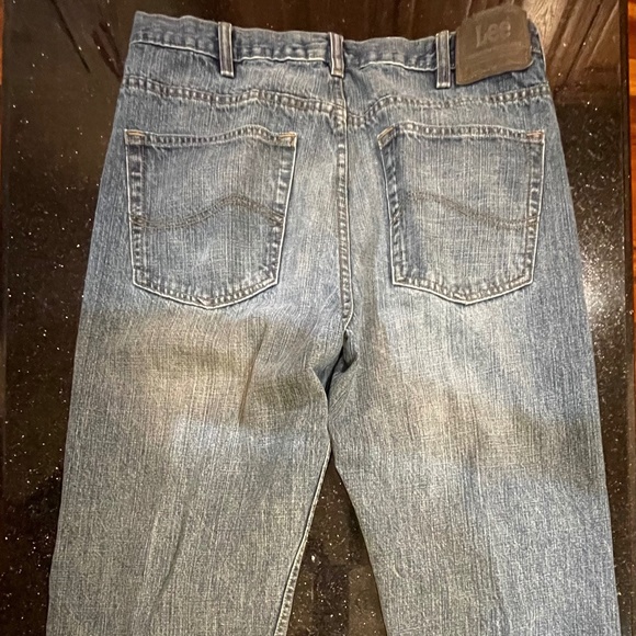 Lee Men's 5 Pocket Regular Straight Leg Denim Jean Size 34 x 34 - Picture 2 of 7